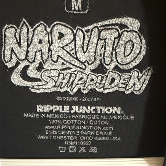 Ripple Junction Naruto Shippuden Black T-Shirt - Picture 2 of 3